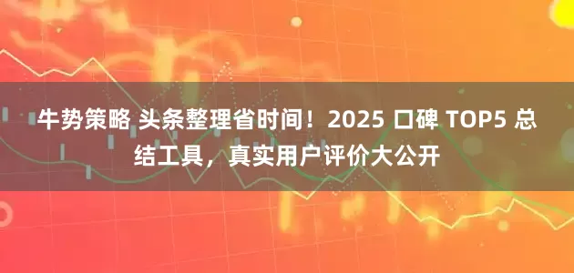 牛势策略 头条整理省时间！2025 口碑 TOP5 总结工具，真实用户评价大公开